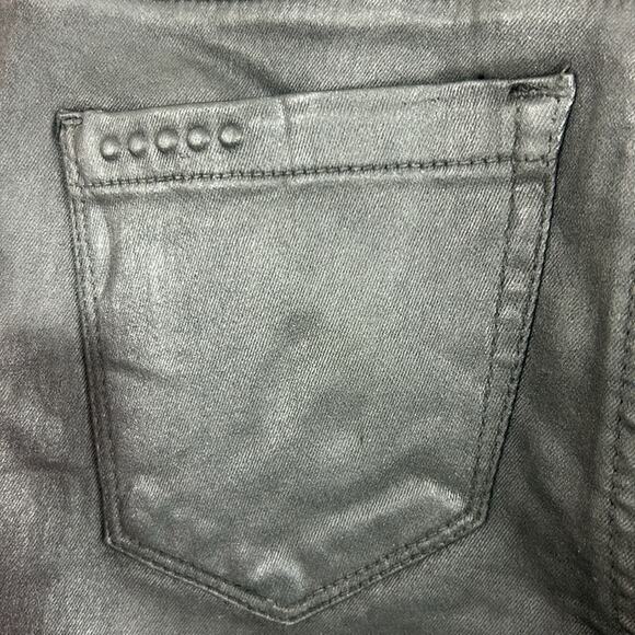 Blank NYC Girls 12 mini mercer spray on cotton blend skinny pants black new - Picture 7 of 8